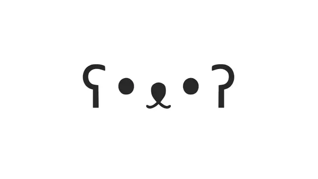 Popcar's Blog generic share image: a black bear-face emoticon, ʕ•ᴥ•ʔ, on a white background