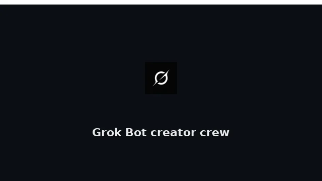 Grok Bot logo card for the creator-business multi-bot guide