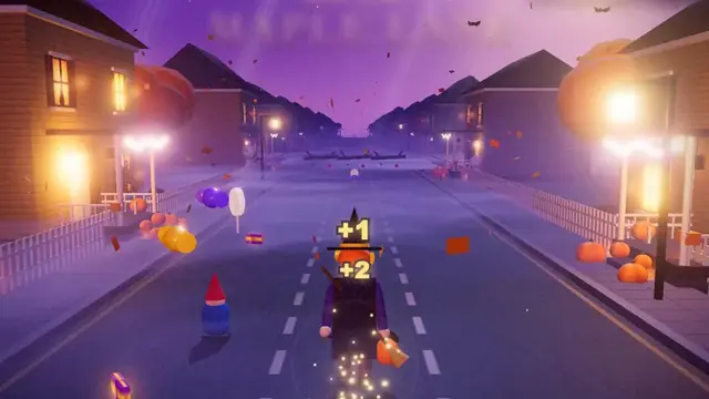 Trick-or-treat runner gameplay from @Frank_AI_Lab's video
