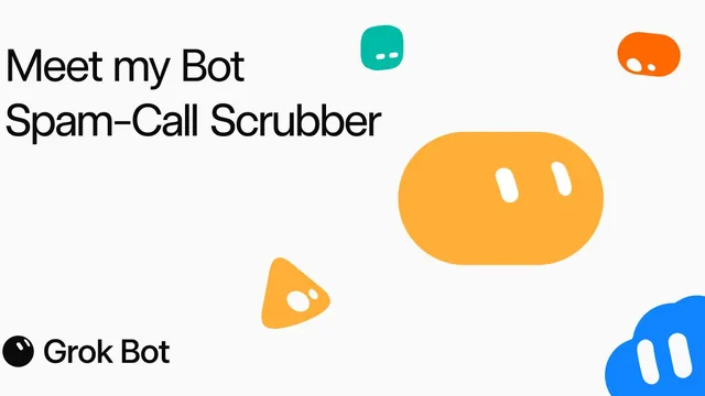 Spam-Call Scrubber Grok Bot skill card from @MinimalDuck's post