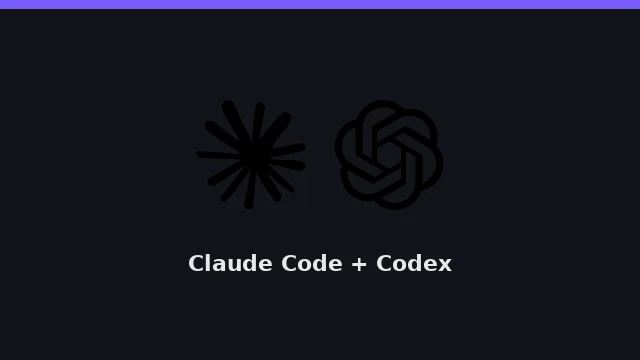 Claude Code and Codex logos for the weekend booking-app build